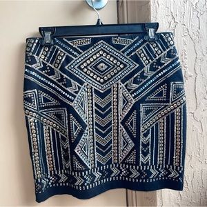 Express Sequin Mini Skirt